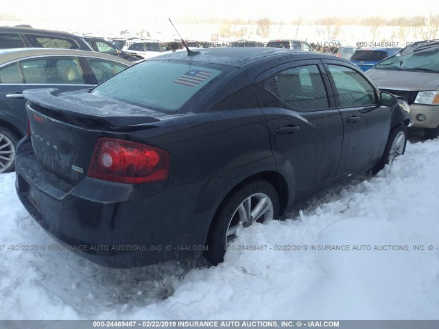 1B3BD1FGXBN523220 - 2011 DODGE AVENGER MAINSTREET BLACK photo 4