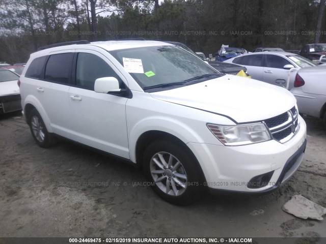 3C4PDCBG7FT524823 - 2015 DODGE JOURNEY SXT WHITE photo 1