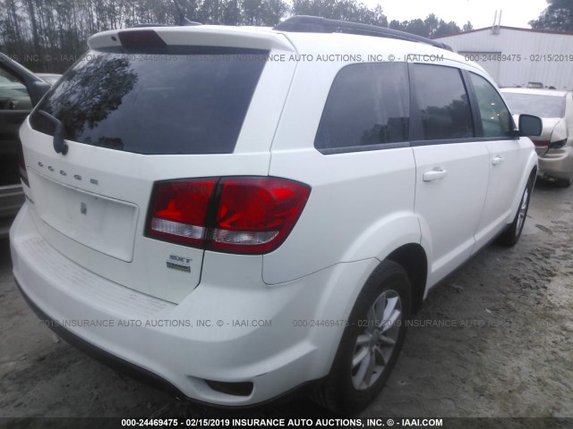 3C4PDCBG7FT524823 - 2015 DODGE JOURNEY SXT WHITE photo 4