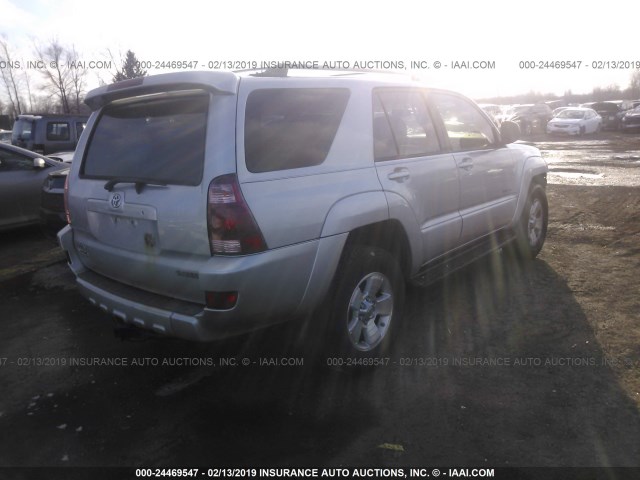 JTEBT14R040034990 - 2004 TOYOTA 4RUNNER SR5/SPORT SILVER photo 4