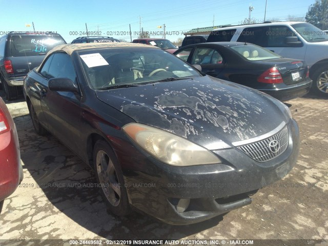 4T1FA38P55U058594 - 2005 TOYOTA CAMRY SOLARA SE/SLE BLACK photo 1