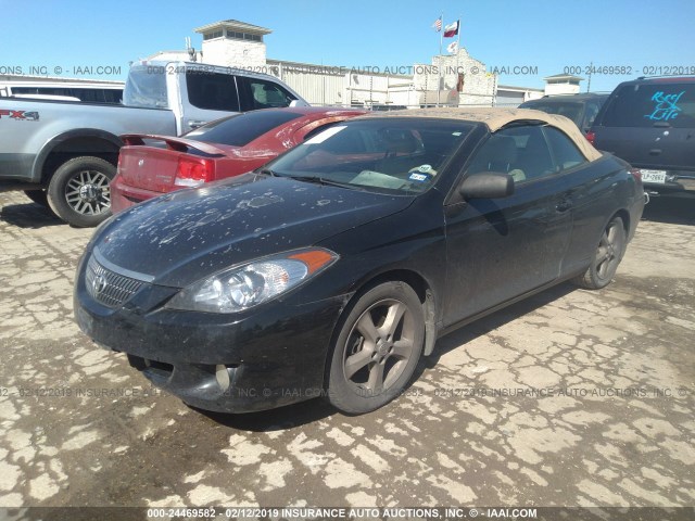 4T1FA38P55U058594 - 2005 TOYOTA CAMRY SOLARA SE/SLE BLACK photo 2