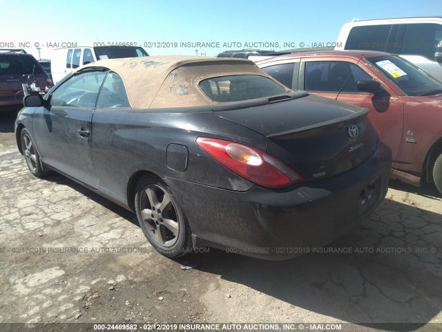 4T1FA38P55U058594 - 2005 TOYOTA CAMRY SOLARA SE/SLE BLACK photo 3