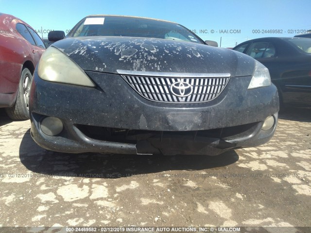 4T1FA38P55U058594 - 2005 TOYOTA CAMRY SOLARA SE/SLE BLACK photo 6