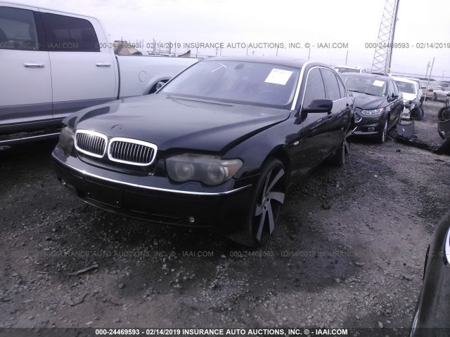 WBAGN834X3DK10659 - 2003 BMW 760 LI BLACK photo 2