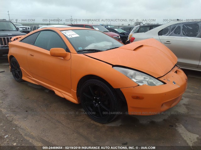 JTDDR32T7Y0042502 - 2000 TOYOTA CELICA GT ORANGE photo 1