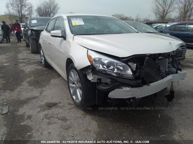 1G11H5SAXDF344432 - 2013 CHEVROLET MALIBU LTZ WHITE photo 1