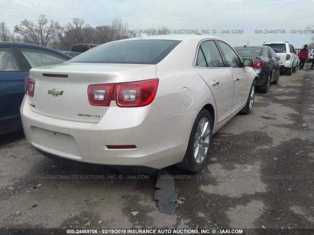 1G11H5SAXDF344432 - 2013 CHEVROLET MALIBU LTZ WHITE photo 4