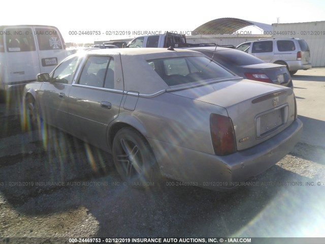 1G6KF57914U128175 - 2004 CADILLAC DEVILLE DTS TAN photo 3