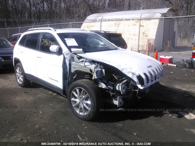 1C4PJMDS3EW257558 - 2014 JEEP CHEROKEE LIMITED WHITE photo 1