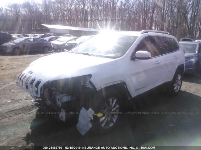 1C4PJMDS3EW257558 - 2014 JEEP CHEROKEE LIMITED WHITE photo 2