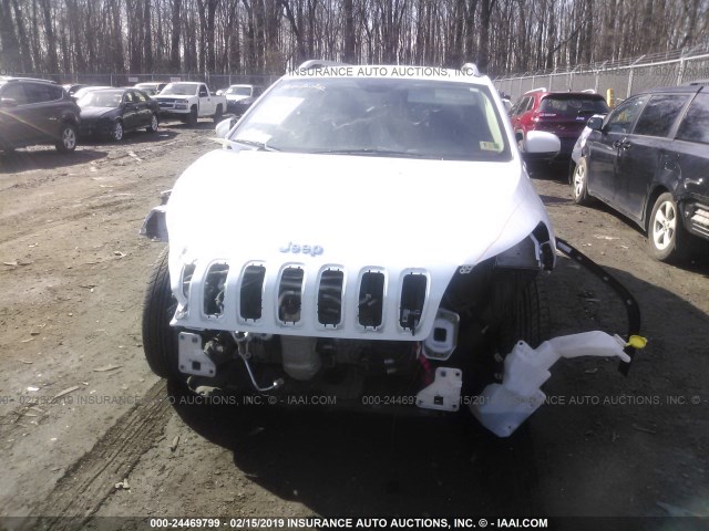 1C4PJMDS3EW257558 - 2014 JEEP CHEROKEE LIMITED WHITE photo 6