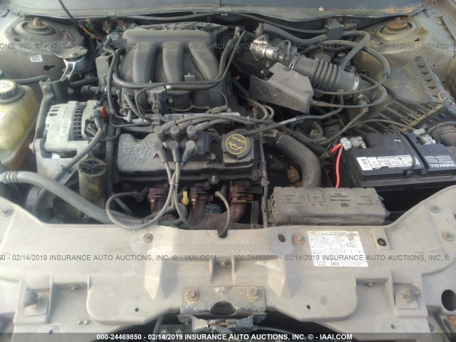 1FAFP56U36A188938 - 2006 FORD TAURUS SEL TAN photo 10