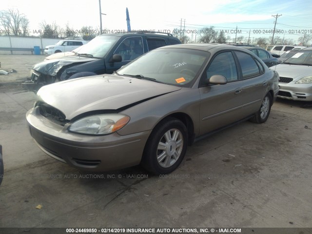 1FAFP56U36A188938 - 2006 FORD TAURUS SEL TAN photo 2