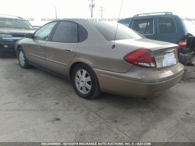 1FAFP56U36A188938 - 2006 FORD TAURUS SEL TAN photo 3