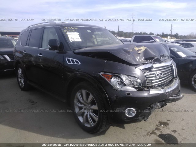 JN8AZ2ND8C9716201 - 2012 INFINITI QX56 BLACK photo 1