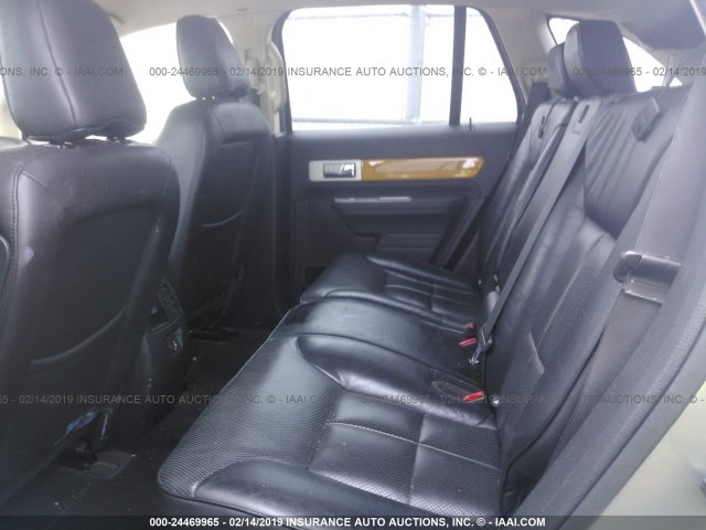 2LMDU68C48BJ22104 - 2008 LINCOLN MKX TAN photo 8