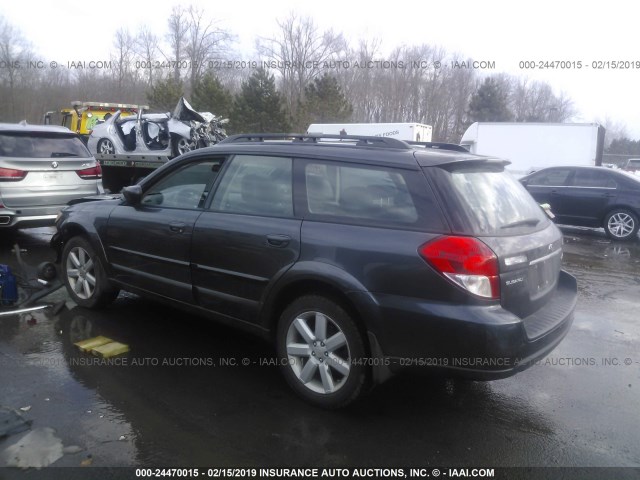 4S4BP62C587319519 - 2008 SUBARU OUTBACK 2.5I LIMITED GRAY photo 3