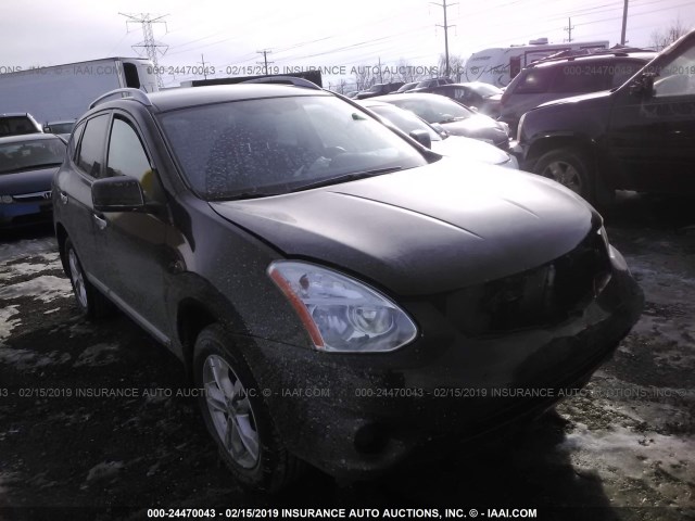 JN8AS5MV0CW396115 - 2012 NISSAN ROGUE S/SV BLACK photo 1