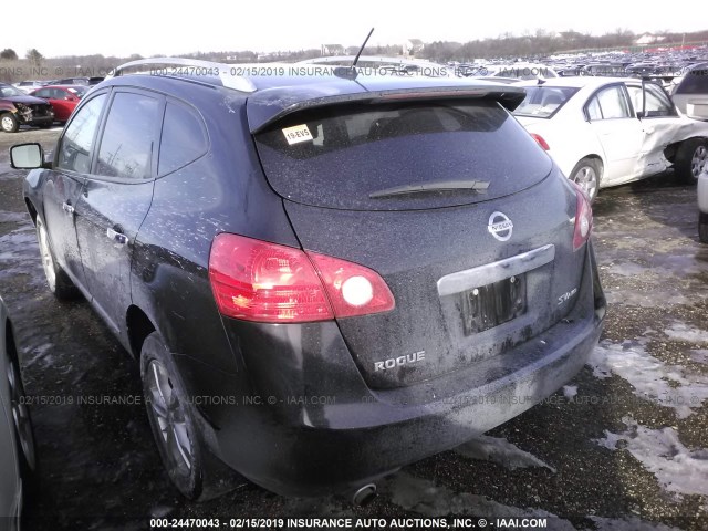 JN8AS5MV0CW396115 - 2012 NISSAN ROGUE S/SV BLACK photo 3