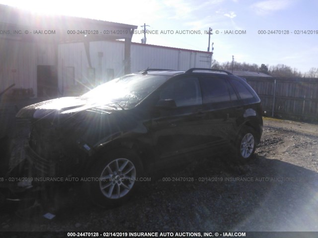 2FMDK3GC3DBB93449 - 2013 FORD EDGE SE BLACK photo 2