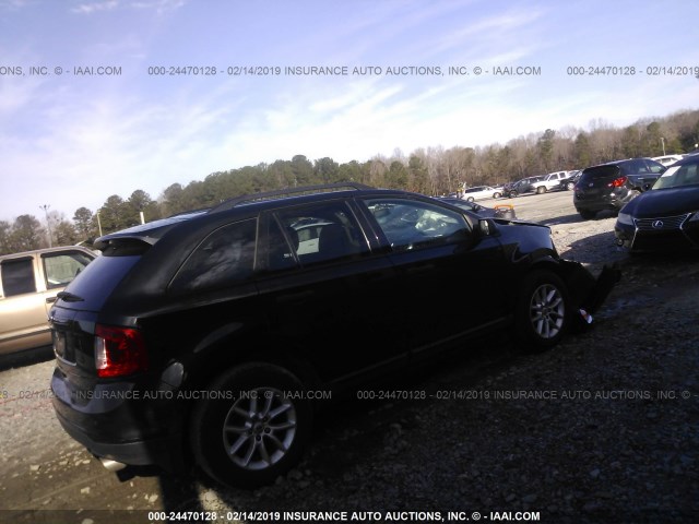 2FMDK3GC3DBB93449 - 2013 FORD EDGE SE BLACK photo 4