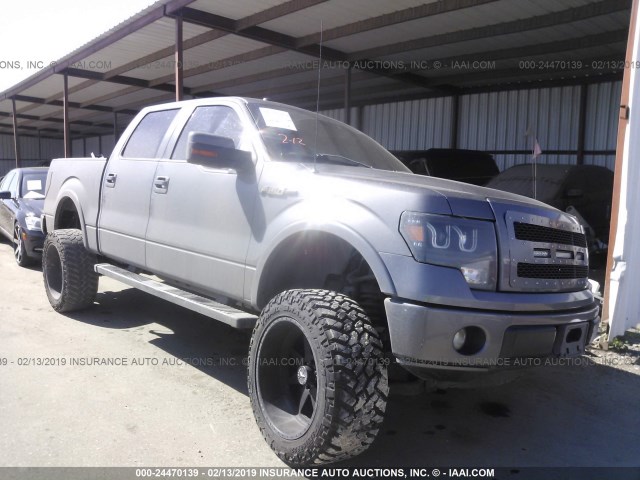 1FTFW1CF9CKD94315 - 2012 FORD F150 SUPERCREW GRAY photo 1