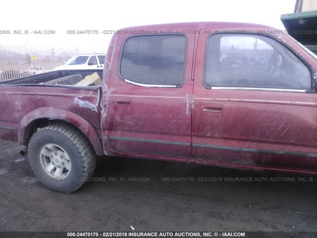 5TEHN72N01Z786597 - 2001 TOYOTA TACOMA DOUBLE CAB RED photo 6