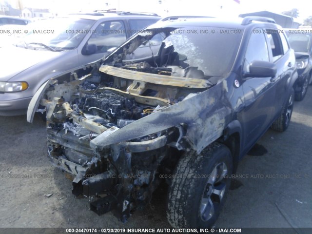 1C4PJMBB2FW593562 - 2015 JEEP CHEROKEE TRAILHAWK 黑色 照片 2