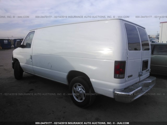 1FTNE1EW0ADA34301 - 2010 FORD ECONOLINE E150 VAN WHITE photo 3