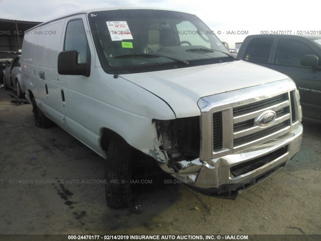 1FTNE1EW0ADA34301 - 2010 FORD ECONOLINE E150 VAN WHITE photo 6