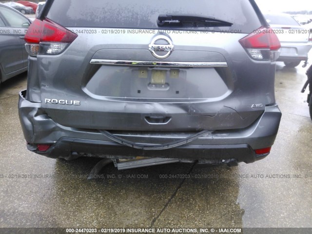 JN8AT2MV8HW276288 - 2017 NISSAN ROGUE S/SL/SV GRAY photo 6