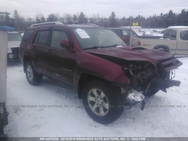 JTEBU14R458046463 - 2005 TOYOTA 4RUNNER SR5/SPORT BURGUNDY photo 1