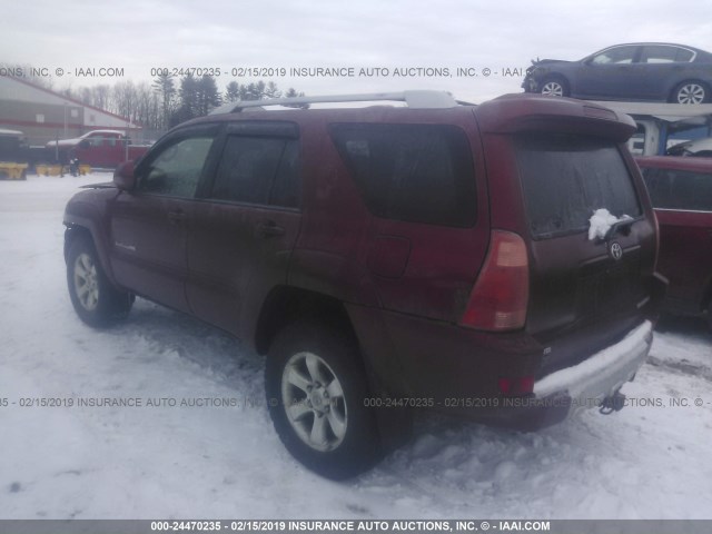 JTEBU14R458046463 - 2005 TOYOTA 4RUNNER SR5/SPORT BURGUNDY photo 3