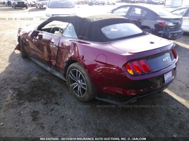 1FATP8FF3H5313079 - 2017 FORD MUSTANG GT RED photo 3