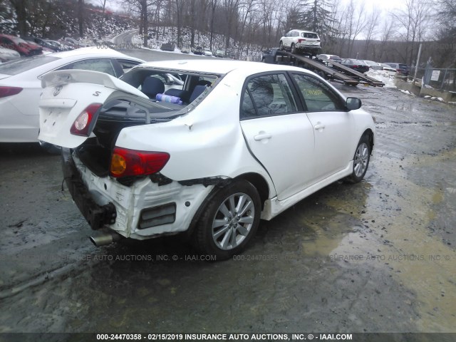 2T1BU4EEXAC499289 - 2010 TOYOTA COROLLA S/LE/XLE WHITE photo 4