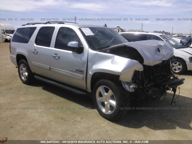 1GNSKJE72DR140428 - 2013 CHEVROLET SUBURBAN K1500 LT SILVER photo 1