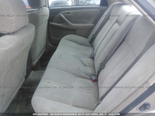4T1BG22K01U115086 - 2001 TOYOTA CAMRY CE/LE/XLE 金色 照片 8