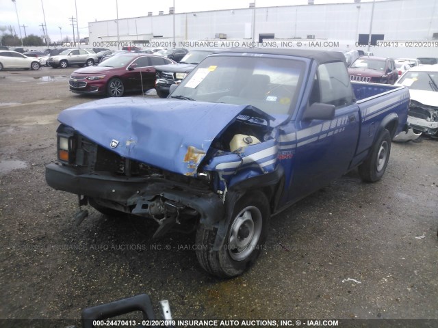 1B7FL69X9LS637143 - 1990 DODGE DAKOTA SPORT BLUE photo 2