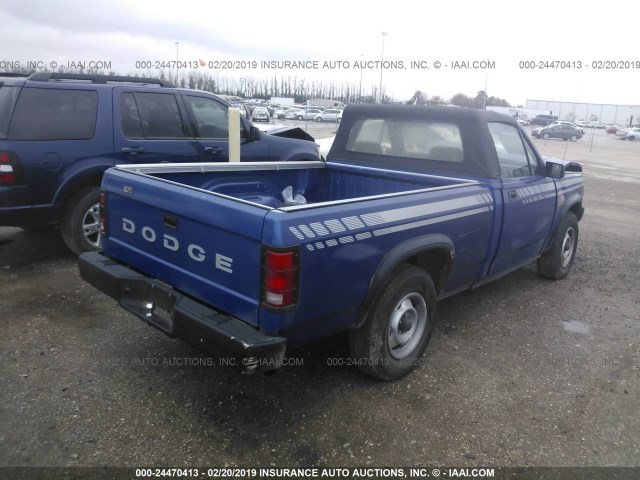 1B7FL69X9LS637143 - 1990 DODGE DAKOTA SPORT BLUE photo 4