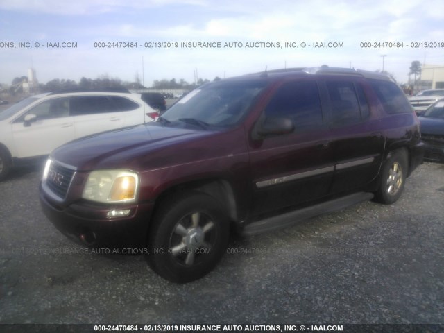 1GKES12S846164902 - 2004 GMC ENVOY XUV BURGUNDY photo 2