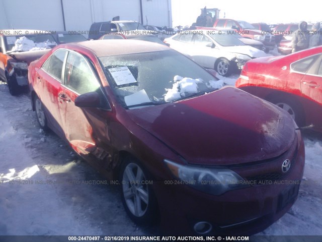 4T1BF1FK1EU871877 - 2014 TOYOTA CAMRY L/SE/LE/XLE 红色 照片 1