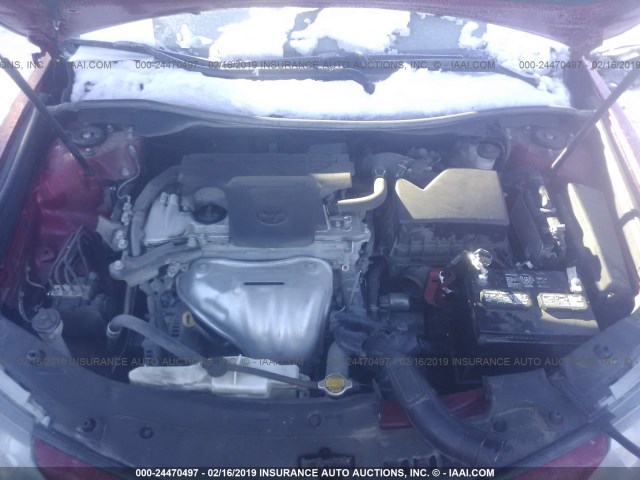 4T1BF1FK1EU871877 - 2014 TOYOTA CAMRY L/SE/LE/XLE 红色 照片 10