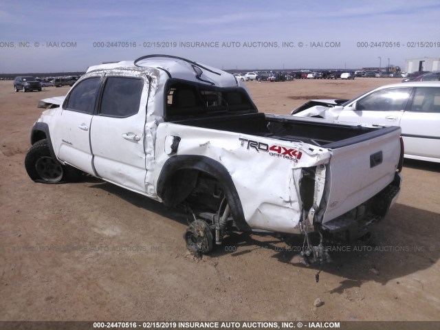 3TMCZ5AN3HM073558 - 2017 TOYOTA TACOMA DBL CAB/SR/TRDSPT/OR/PRO WHITE photo 3