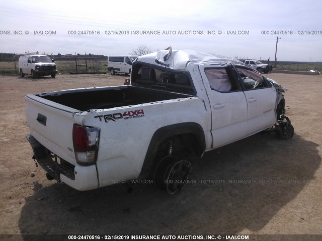 3TMCZ5AN3HM073558 - 2017 TOYOTA TACOMA DBL CAB/SR/TRDSPT/OR/PRO WHITE photo 4