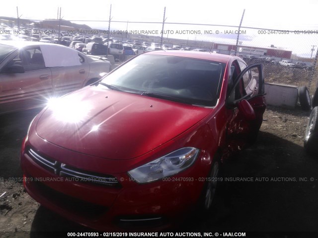 1C3CDFDH8GD680371 - 2016 DODGE DART SE AERO RED photo 2