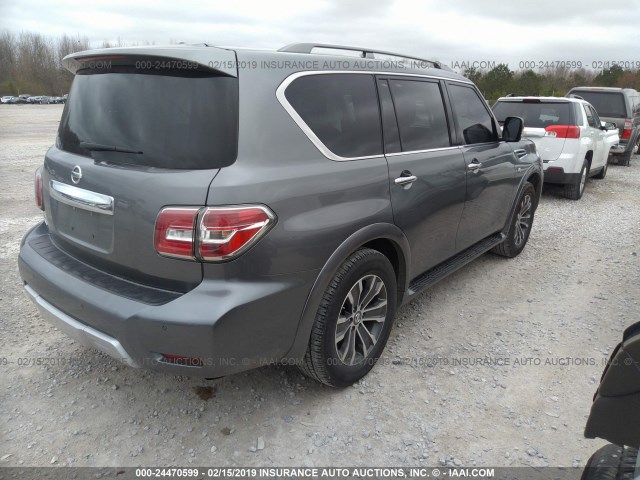 JN8AY2NDXH9004220 - 2017 NISSAN ARMADA SV/SL/PLATINUM GRAY photo 4