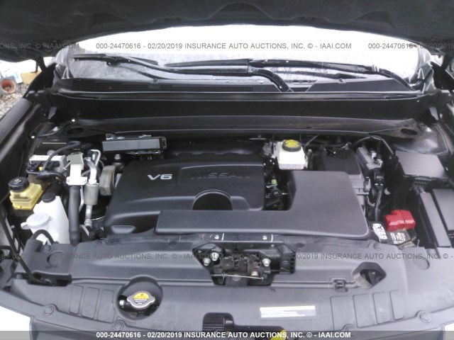 5N1DR2MN9HC910793 - 2017 NISSAN PATHFINDER S/SV/SL/PLATINUM BLACK photo 10