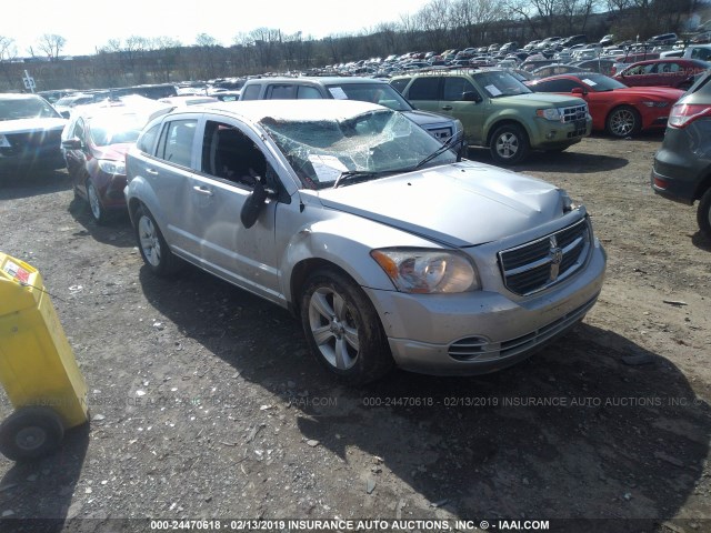 1B3CB4HA2AD661553 - 2010 DODGE CALIBER SXT SILVER photo 1