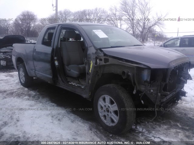 5TFRM5F14BX024482 - 2011 TOYOTA TUNDRA DOUBLE CAB SR5 GRAY photo 1